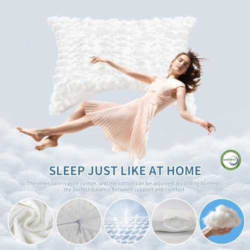 HZYAMZ Cotton Travel Neck Pillow for Camping and Travel