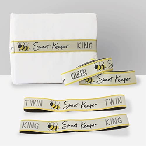 Sheet Keeper USA Made - Queen Size Sheet Bands for Bedding