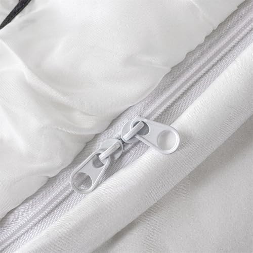 SOUKECHY Ruffle Bedding Set with Bowtie and Zipper Closure
