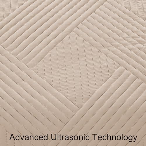 Whale Flotilla Twin Quilt Set Soft Lightweight Bed Cover with Embossed Pattern