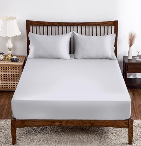 ShunjieHome Bamboo Viscose Fitted Sheet Cal King