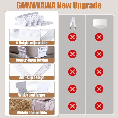 GAWAVAWA Sheet Holders with Adjustable Height and No-Clip Lock System