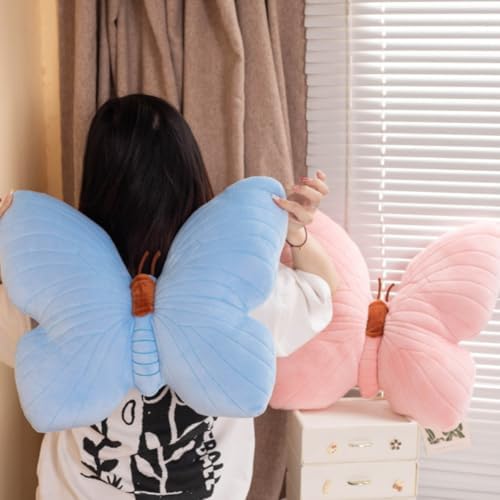 Butterfly Shaped Plush Throw Pillow for Kids and Home