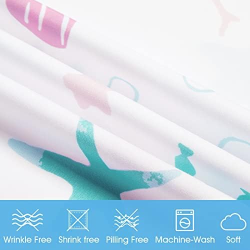 BYSURE Twin Sheets Set Mermaid Pink 3 Piece Deep Pocket