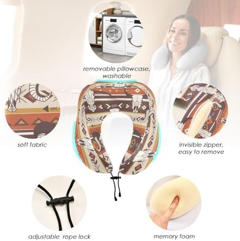 Burbuja Western Aztec Neck Pillow for Travel