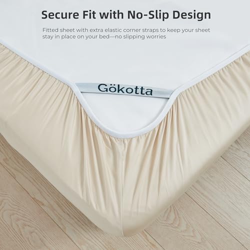Gokotta Bamboo Rayon Fitted Sheet Set California King Size