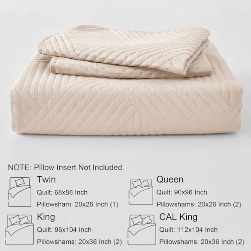 Whale Flotilla Twin Quilt Set Soft Lightweight Bed Cover with Embossed Pattern