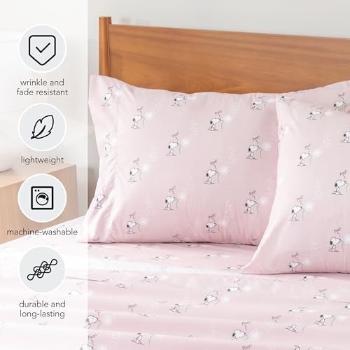 Berkshire Blanket Peanuts Snoopy Kids Sheet Set Full Size 4 Piece