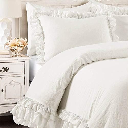 Lush Decor - Ella White Comforter Set with Shams