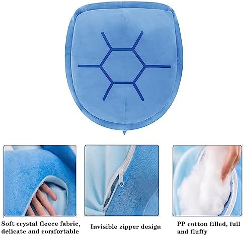 SEAHOME Turtle Shell Plush Pillow for Kids and Adults Blue 51 inch
