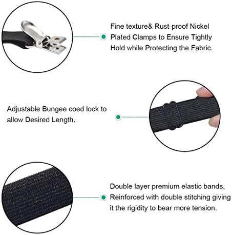 2Pcs Adjustable Sheet Straps for All Bed Sheets and Mattress Covers