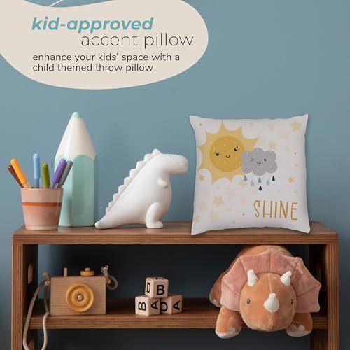 Kids Weather Throw Pillow - 16 x 16 Double-Sided