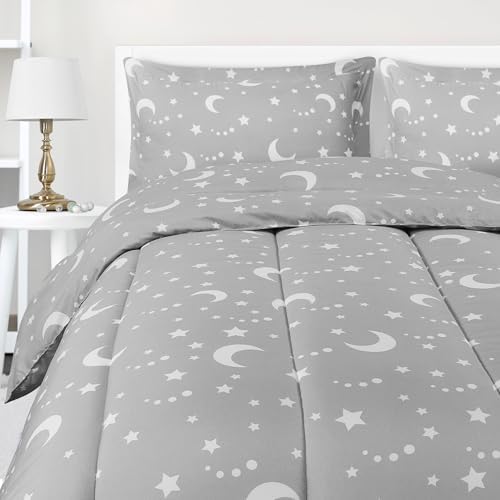 Utopia Bedding Moon Star Comforter Set Twin