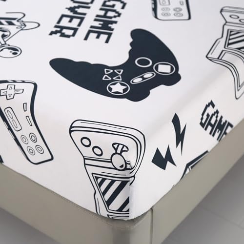 SDIII Gamer Bedding Sheet Set 4PCS Full Size for Kids