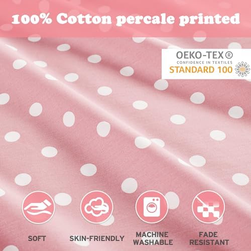 Mi Zone Kids Pink Polka Dot Sheet Set for Girls