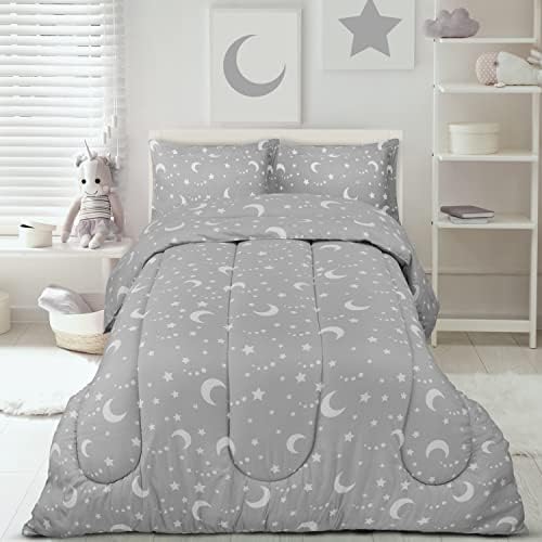 Utopia Bedding Moon Star Comforter Set Twin