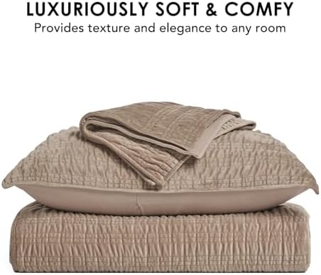 Evergrace Velvet Quilt Set King Size Luxury Bedding