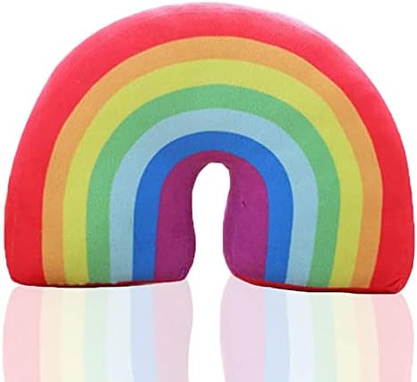 Cute Rainbow Shaped Plush Throw Pillow