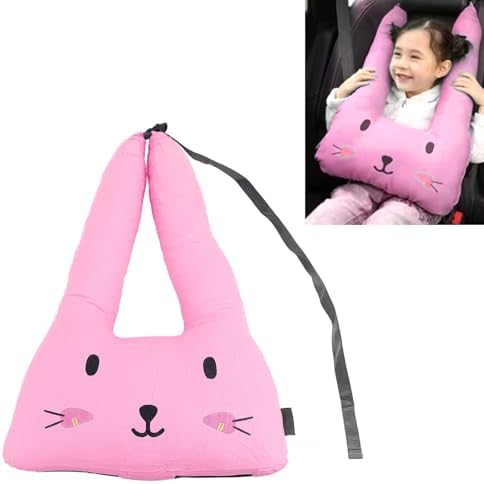 Kids Travel Pillow with Headrest and Shoulder Support Roseate