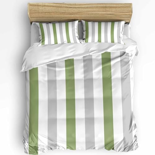 Boanket 3-Piece Farmhouse Duvet Cover Set with Zipper Closure