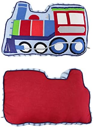 Brandream Train Shaped Throw Pillow for Kids Boys Bedroom