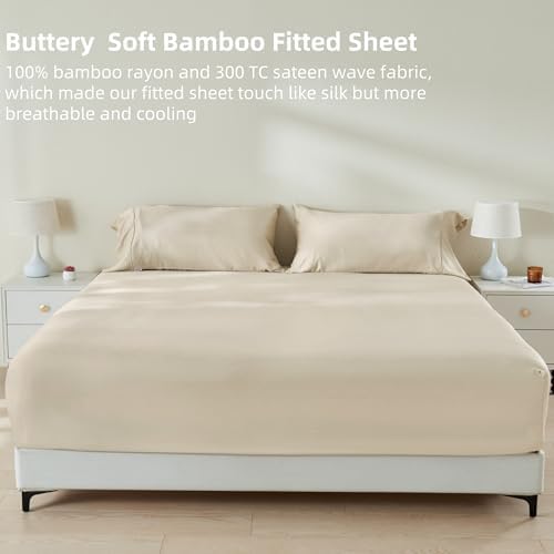 Gokotta Bamboo Rayon Fitted Sheet Set California King Size