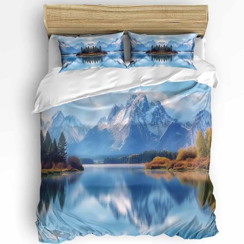 Boanket 3-Piece Queen Bedding Set with Zipper and Pillowcases 1