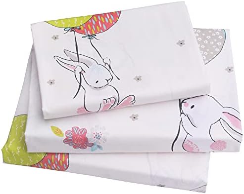 Cute Cartoon Rabbit Bunny 3-Piece Kids Bedding Set
