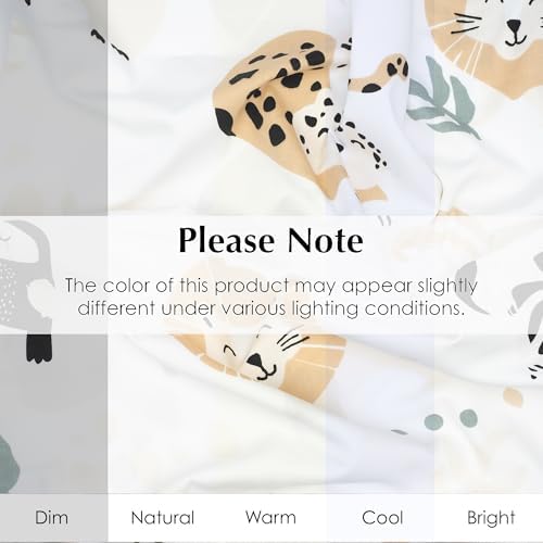 Salt Earth 100 Cotton 210TC Kids Bedsheet Set - Twin Fitted Pillowcase Jungle Themed