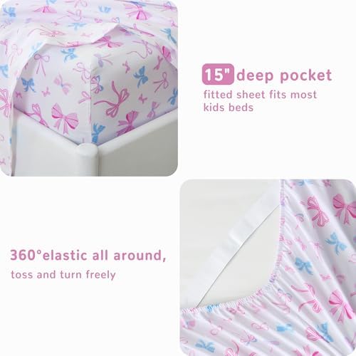 Softan Kids Bowknot Sheet Set 4 Piece