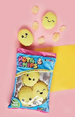 iscream Play with Your Food Potato Chip Fleece Pillow Set