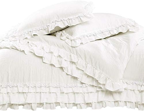Lush Decor - Ella White Comforter Set with Shams