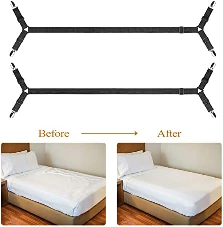 Sheet Suspenders Clips for Twin Full Queen King Mattress Sheet Holders
