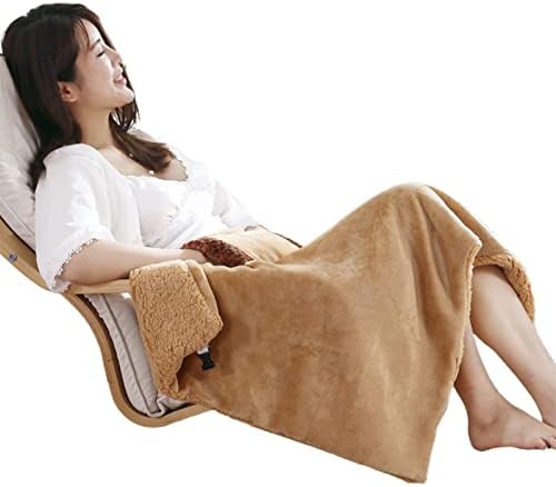 Double Layer Heating Blanket with Buckle and Pockets