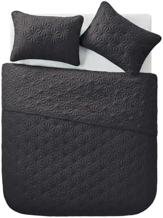 VCNY Home Full Queen Quilt Set with Shams - Kaleidoscope Grey