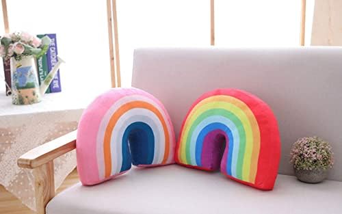 Cute Rainbow Shaped Plush Throw Pillow