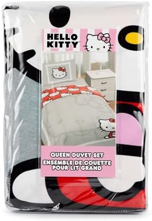 Jay Franco Hello Kitty Duvet Cover Set 3 Piece Queen