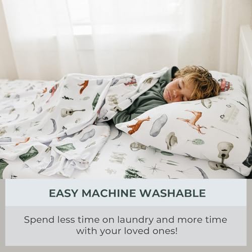 Pobi Baby Twin Sheet Set with Pillowcase - Ultra Soft Cotton Blend