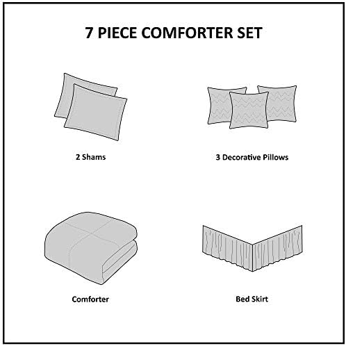 Madison Park Ridge Comforter Set 7 Piece
