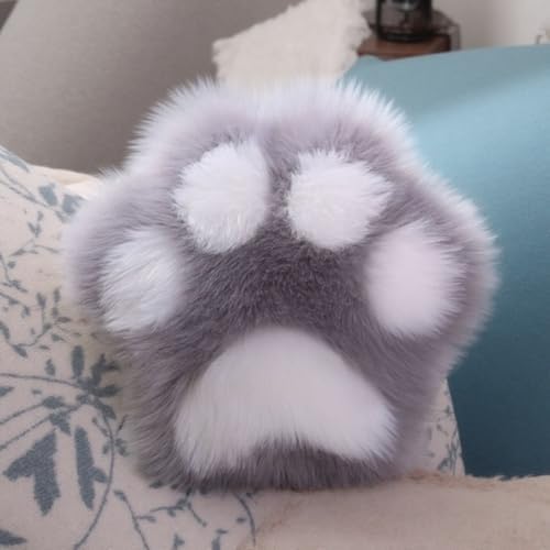 FEQOQO Cute Cat Paw Pillow Double Sided Plush