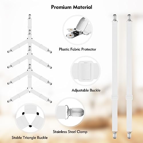 Eiruseed Bed Sheet Holder Straps 42 Pcs Set 1