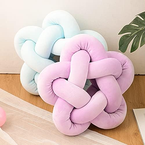 Wadser Knotted Star Plush Throw Pillow Fuchsia