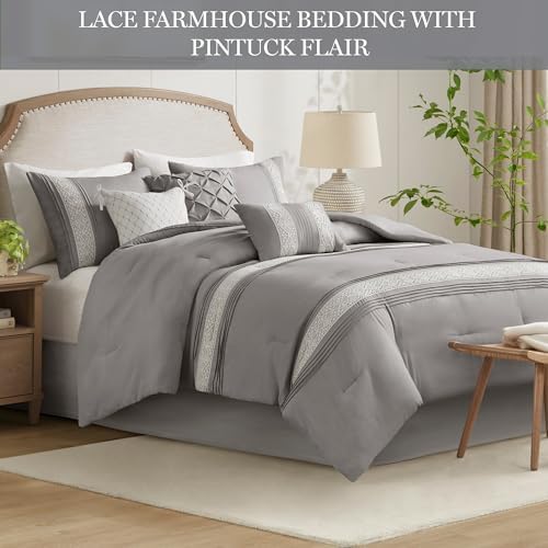 Madison Park Grey 7-Piece Comforter Set
