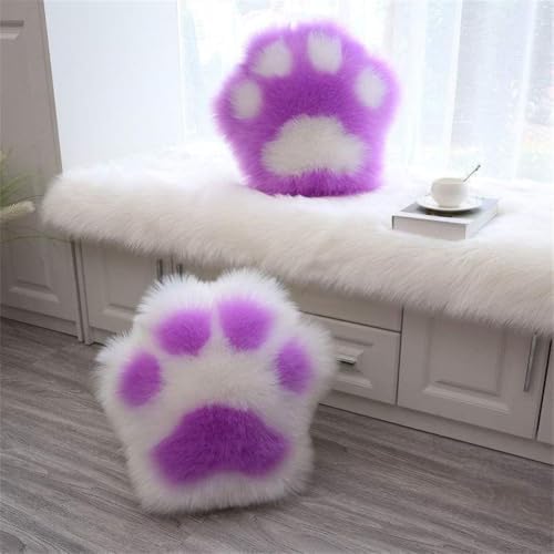 FEQOQO Cute Cat Paw Pillow Double Sided Plush