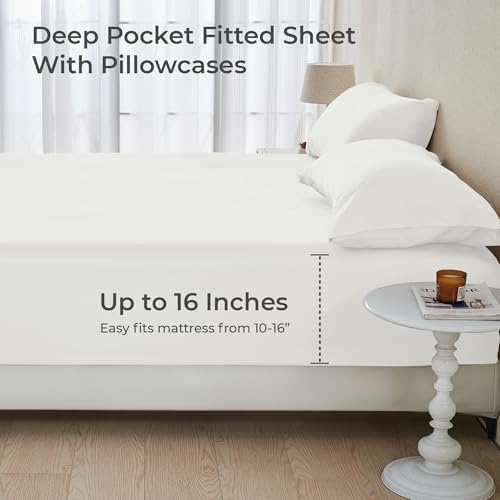 Gokotta Bamboo Rayon Fitted Sheet Set - California King Size