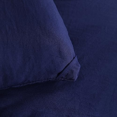 NTBAY Twin Comforter Set with Sheets Navy Blue 1