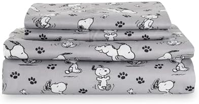 Berkshire Blanket Peanuts Kids Sheet Set Queen Size 4 Pieces