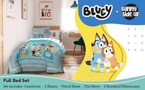 Sunny Side Up Bluey Friends 7-Piece Comforter Set 1