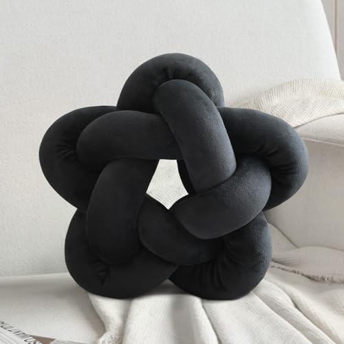 Wadser Knotted Star Throw Pillow Soft Plush Decor