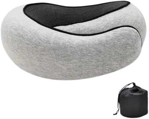 Xtraa Memory Foam Travel Neck Pillow - Light Grey